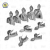 Juego con 10 cucharillas lisas para adulto tipo Rim Lock 6B (301-B)