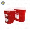 Bote Rojo Contenedor Residuos Punzo Cortantes Biopeligrosos para agujas 1.8lts