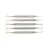 Kit de 5 espátulas plata de teflón para resina punta de color