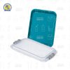B-lok Flat Tray Charola lisa autoclavable y tapa hermética con seguro Zirc colores