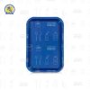 Mini Tray Charola lisa mini y tapa hermética con seguro Zirc colores