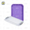 Mini Tray Charola lisa mini y tapa hermética con seguro Zirc colores