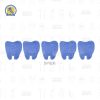 Baberos Desechables En Forma de Muela (contenido: 50 pzas)