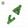 Juego con 6 cucharillas porta impresiones infantiles perforadas plástico