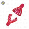 Juego con 6 cucharillas porta impresiones infantiles perforadas plástico