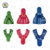 Juego con 6 cucharillas porta impresiones infantiles perforadas plástico