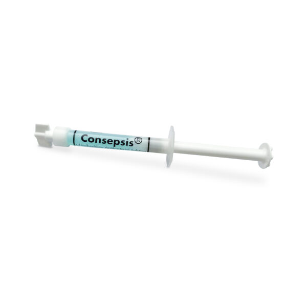 Consepsis solución antibacterial de clorhexidina al 2% Ultradent Jeringa 1.2 ml