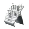 ORGAN EZ Fresero de aluminio SMILE LINE capacidad para 63 instrumentos