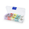Estuche con 100 cepillos en forma de copa para profilaxis de colores.