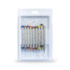 Kit con 9 curetas Gracey codificadas por colores Germany Inox