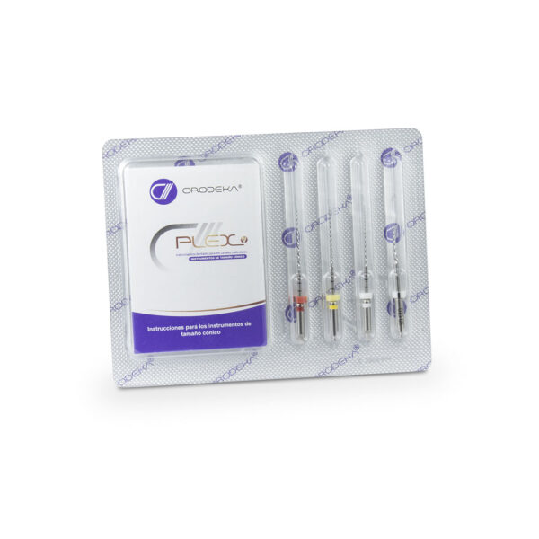 PLEX V Kit de limas endodónticas rotatorias Orodeka 4 piezas - Imagen 2