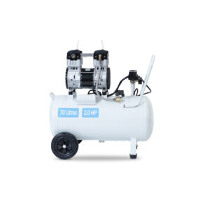 Compresor horizontal semi silencioso libre de aceite 70 litros 2HP Rosenthal