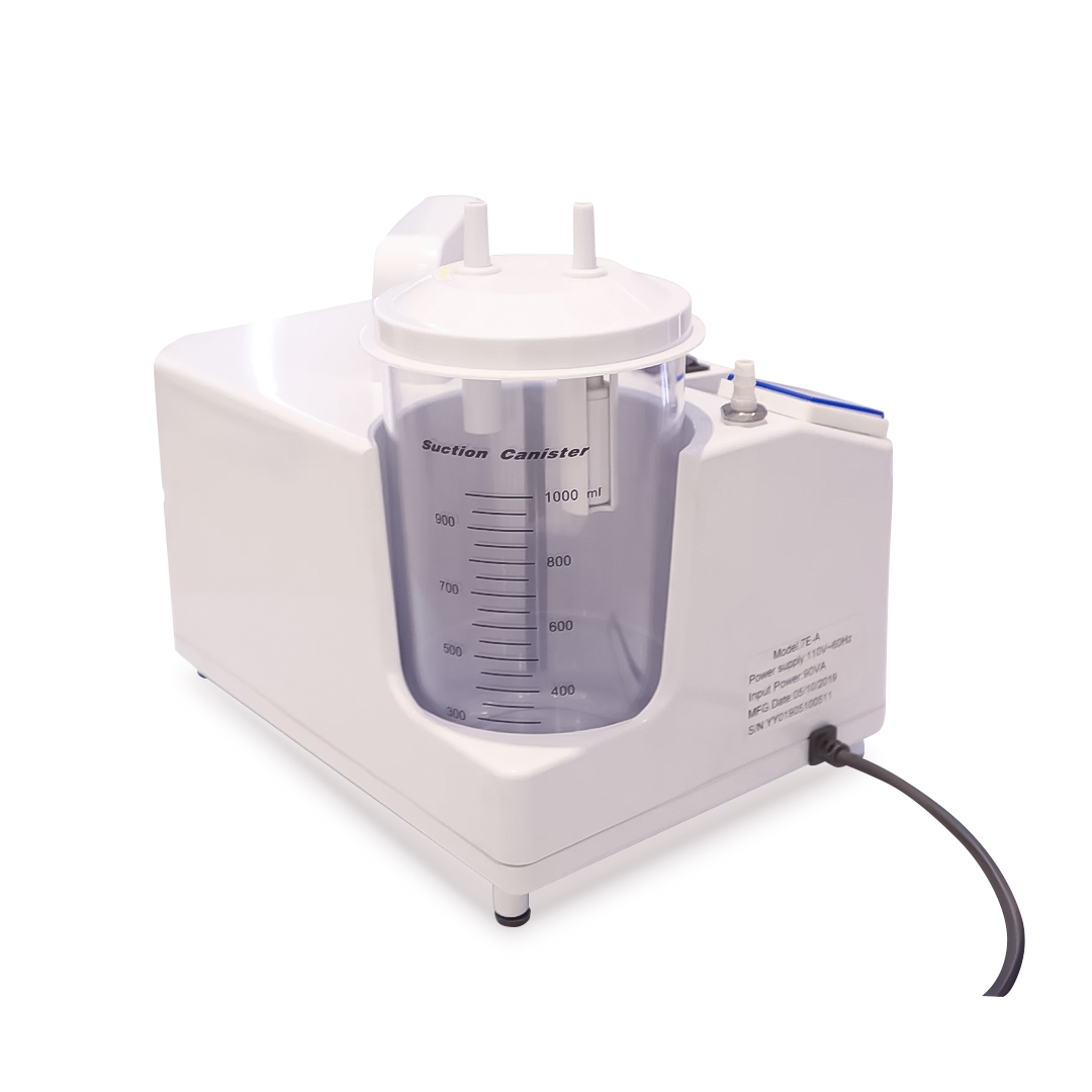 7E-A eyector quirúrgico de fluidos y secreciones portátil de 18 litros por minuto con 1 vaso de 1 litro Hergom - Imagen 2